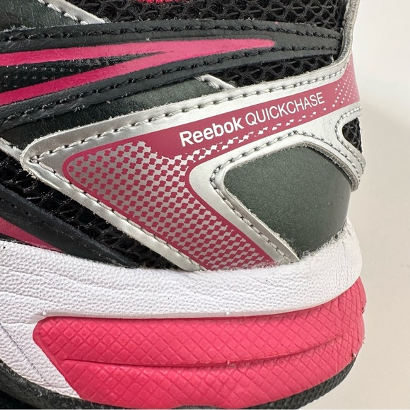 Reebok Quickchase Pink Black Womens Running Athletic Shoes - Picture 5 of 16